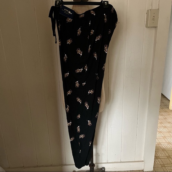 Polo Ralph Lauren Other - SOLD NEW POLO sz L Black Polo Bear Jockey Pajama Jogger Pants Ralph Lauren